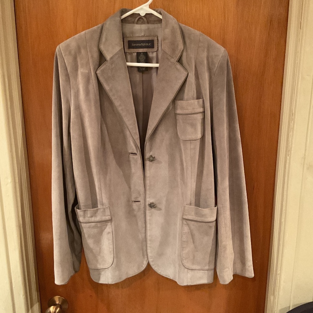 2002 Vintage suede Banana Republic Jacket